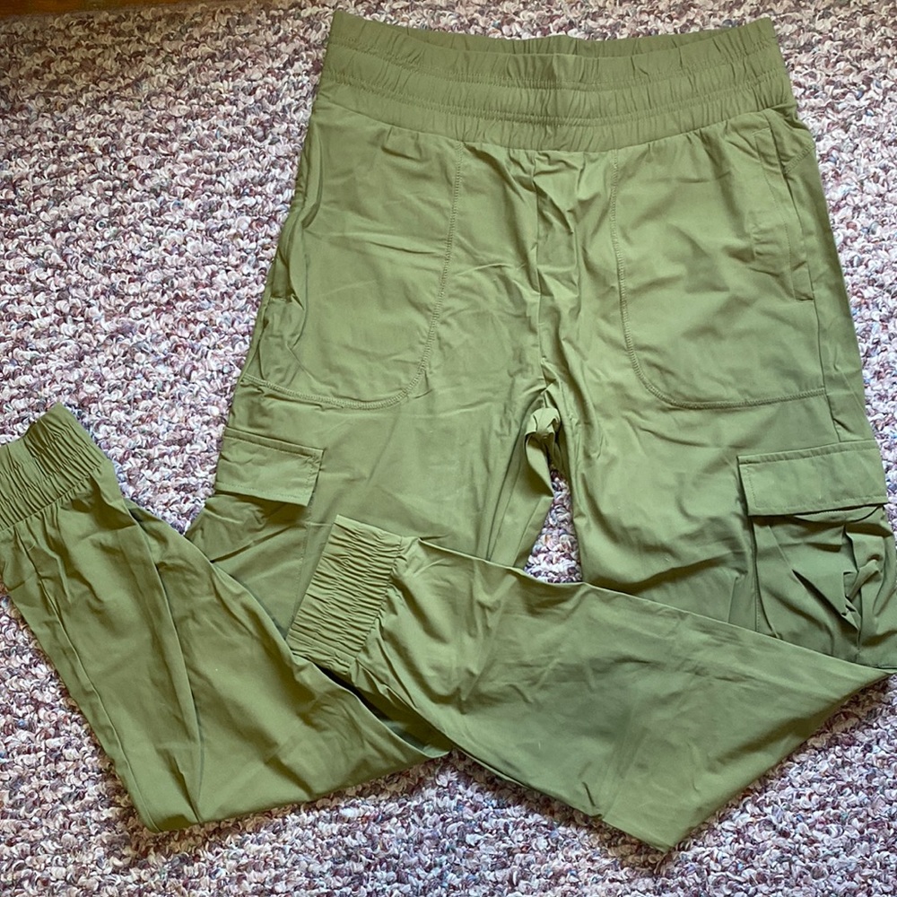 Balance Athletica Olive Green Cargo Joggers